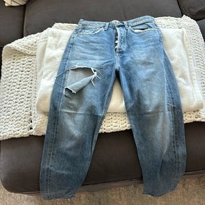 Agolde Blue pinch wasted classic Rip Jean. Size 25